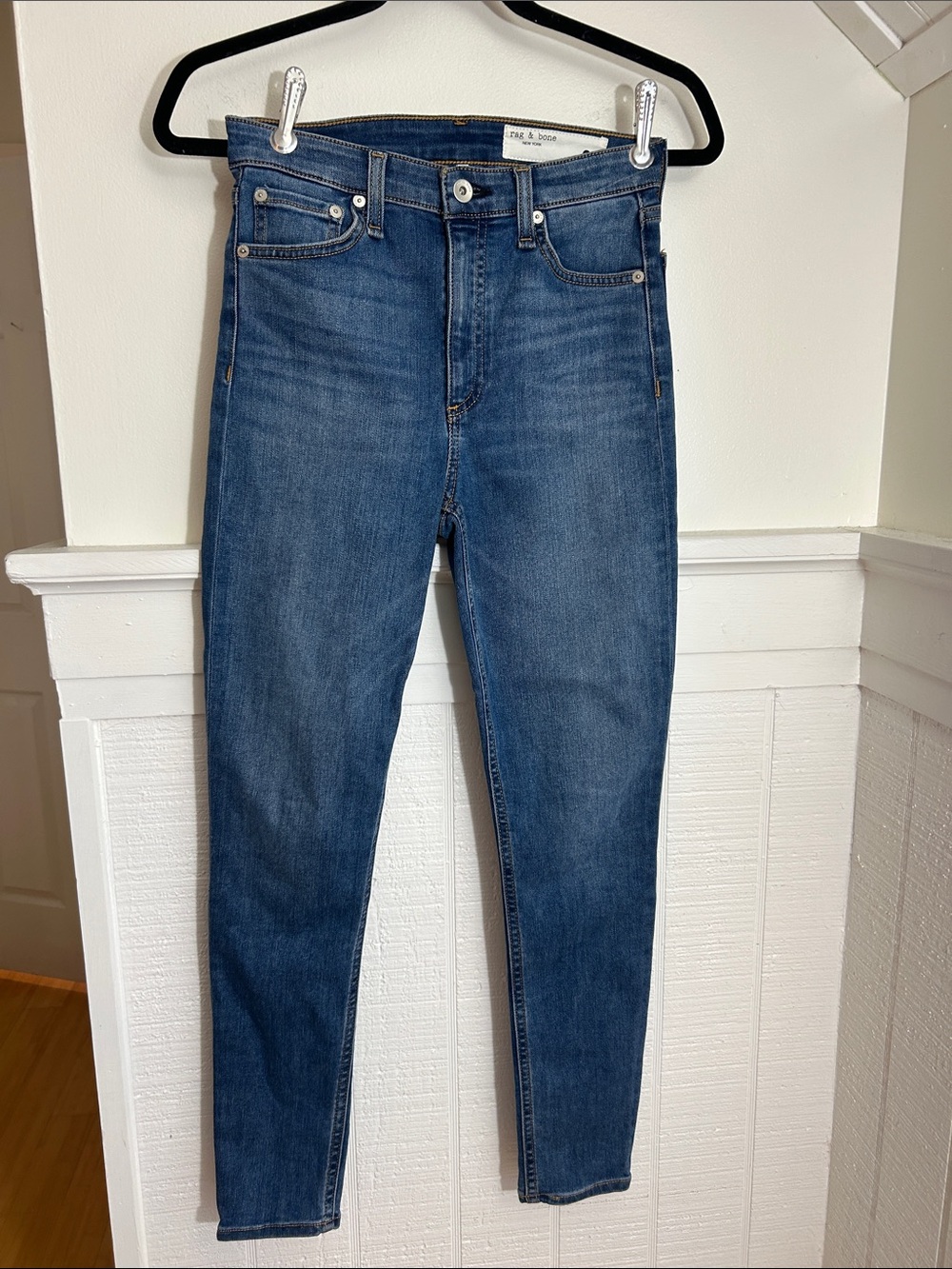 Rag & Bone Nina High Rise Ankle Skinny Denim Jeans size 26
